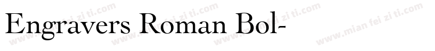 Engravers Roman Bol字体转换